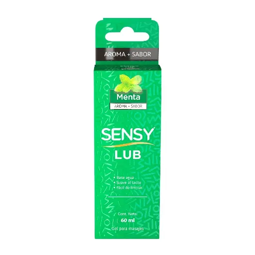 GEL SENSY LUBRICANTE PARA MASAJE MENTA 60ML
