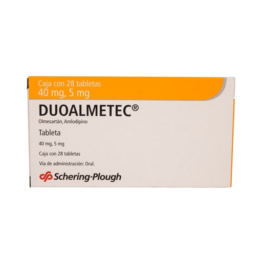 DUOALMETEC 40/5MG TABLETAS CON 28