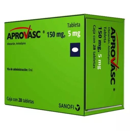 APROVASC 150/5MG TABLETAS CON 28