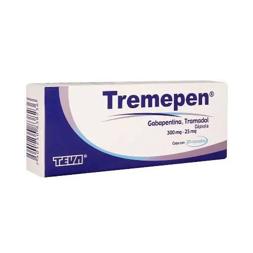TREMEPEN 300/25MG CAPSULAS CON 20