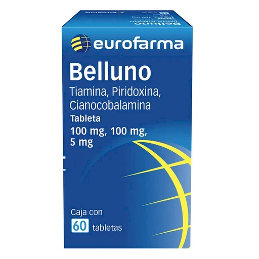 BELLUNO 100/100/5MG TABLETAS CON 60