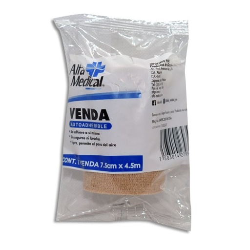 VENDA ALFA MEDIANO AUTO ADHESIVA (COBAN)7.5CMX4.5M