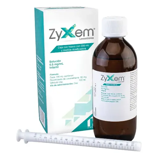 ZYXEM INFANTIL SOLUCION GOTAS 0.5MG/ML 200ML