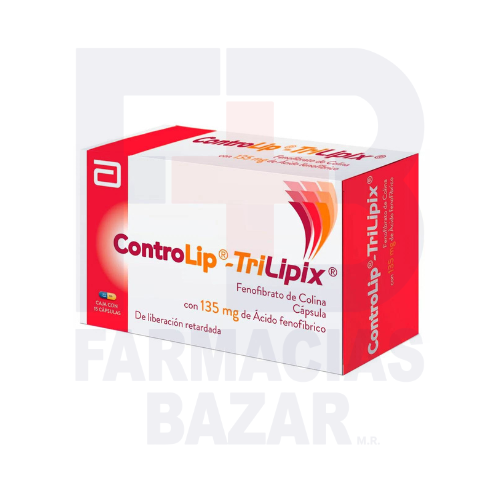 CONTROLIP-TRILIPIX 135MG CAPSULAS CON 15