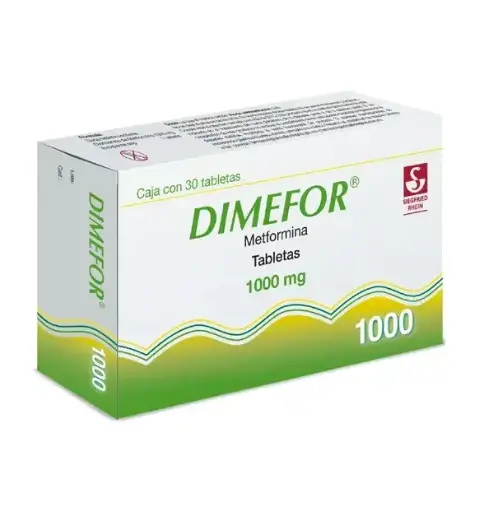 DIMEFOR 1000MG TABLETAS CON 30
