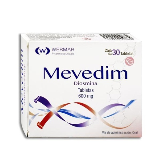 MEVEDIM 600MG TABLETAS C/30 (GI)