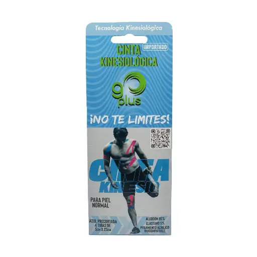 CINTA KINESI GO PLUS AZUL 4 TIRAS