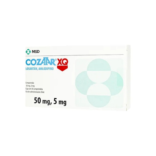 COZAAR XQ 50/5MG COMPRIMIDOS CON 30