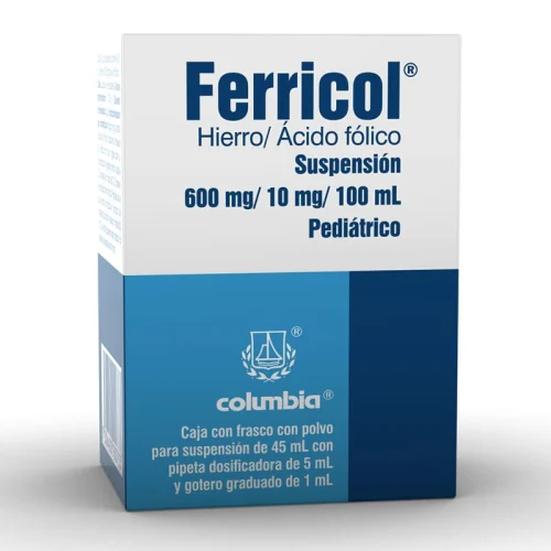 FERRICOL PED 600/10MG SUSPENSION 45ML