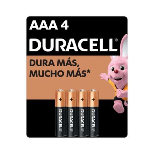 PILA DURACELL AAA CON 4