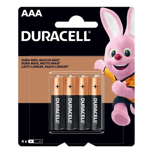 PILA DURACELL AAA CON 4