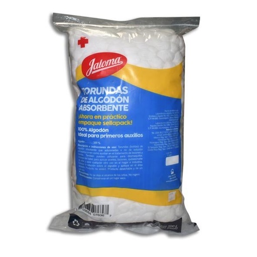 ALGODON TORUNDA JALOMA BOLSA 500G