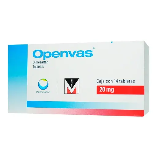 OPENVAS 20MG TABLETAS CON 14