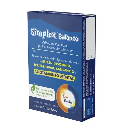 SIMPLEX BALANCE TABLETAS CON 30