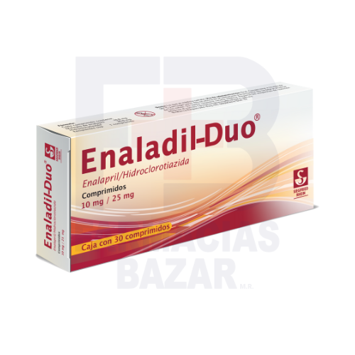 ENALADIL-DUO 10/25MG COMPRIMIDOS CON 30
