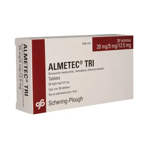 ALMETEC TRI 20/5/12.5MG TABLETAS CON 28