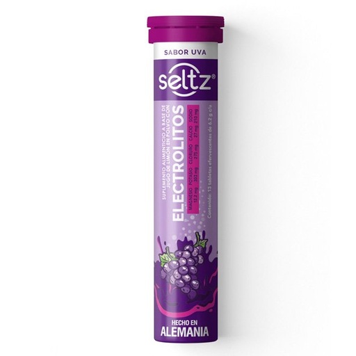 SELTZ ELEC SUP ALIM UVA TAB EFERV C/13