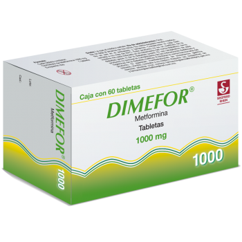 DIMEFOR 1000MG TABLETAS CON 60