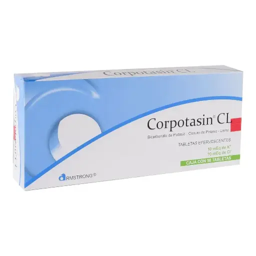 CORPOTASIN CL TABLETAS EFERVESCENTES CON 50