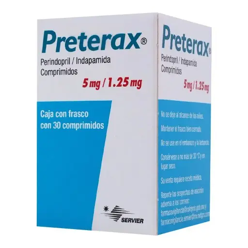 PRETERAX 5/1.25MG COMPRIMIDOS CON 30