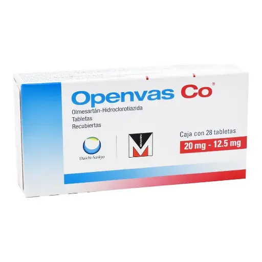 OPENVAS CO 20/12.5MG TABLETAS CON 28