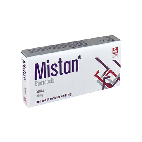MISTAN 90MG TABLETAS CON 14