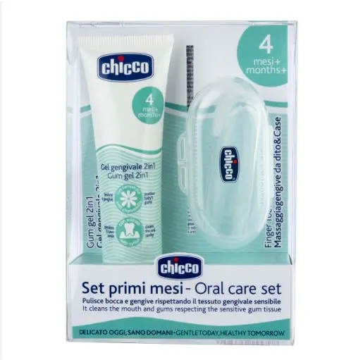 SET ORAL CHICCO ENCIAS GEL+DEDAL P/BEBE N *