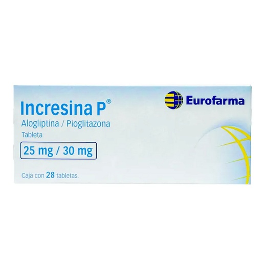 INCRESINA P 25/30MG TABLETAS CON 28
