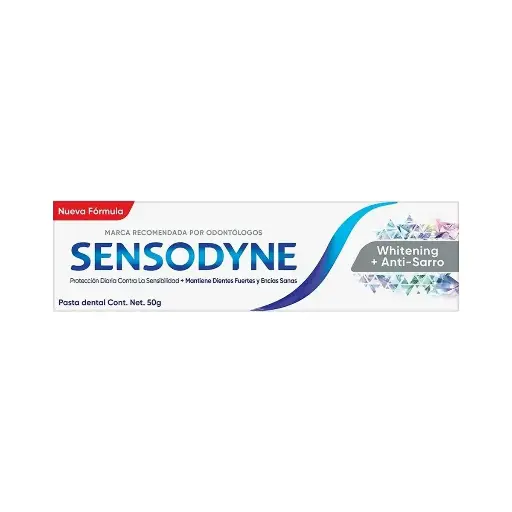 CREMA DENTAL SENSODYNE WHITENING+ANTI-SARRO