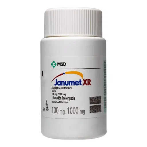 JANUMET XR 100/1000MG TABLETAS CON 14