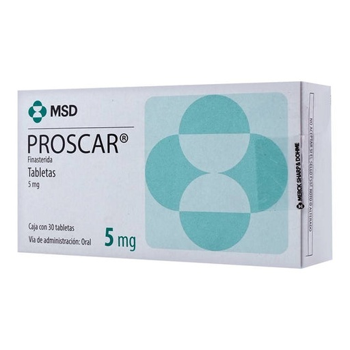 PROSCAR 5MG GRAGEAS CON 30