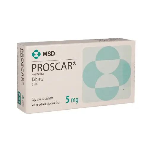PROSCAR 5MG GRAGEAS CON 30