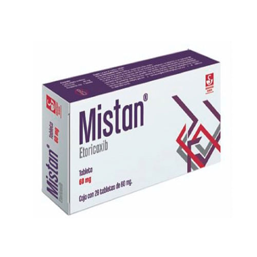 MISTAN 60MG TABLETAS CON 28