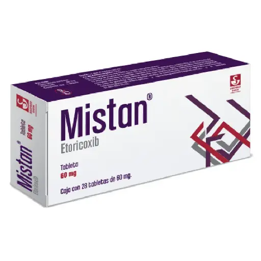 MISTAN 60MG TABLETAS CON 28