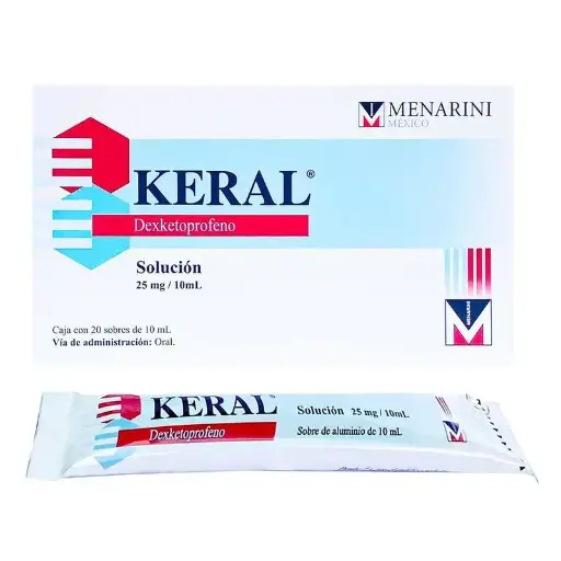 KERAL 25MG/10ML SOLUCION SOBRES CON 20