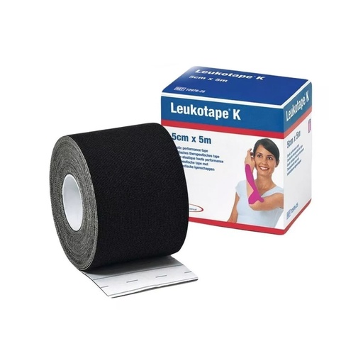 CINTA KINESIO PLUS NEGRA 5M