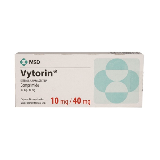 VYTORIN 10/40MG COMPRIMIDOS CON 14
