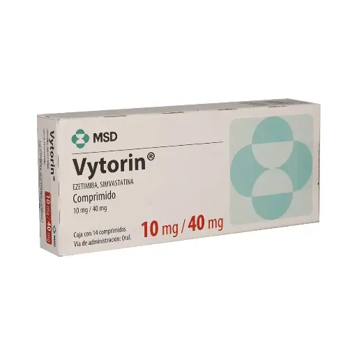 VYTORIN 10/40MG COMPRIMIDOS CON 14