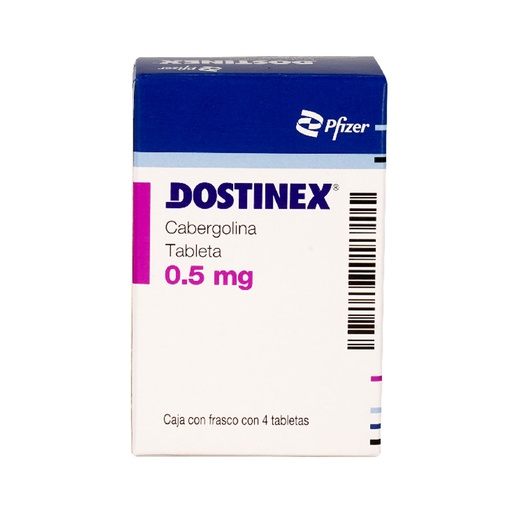 DOSTINEX 0.5MG TABLETAS CON 4