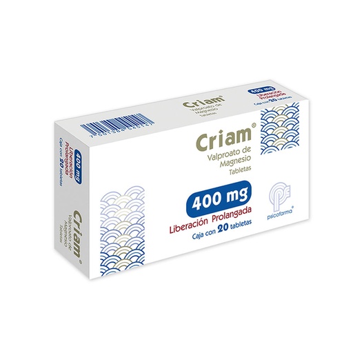 CRIAM 400MG TABLETAS LP CON 20