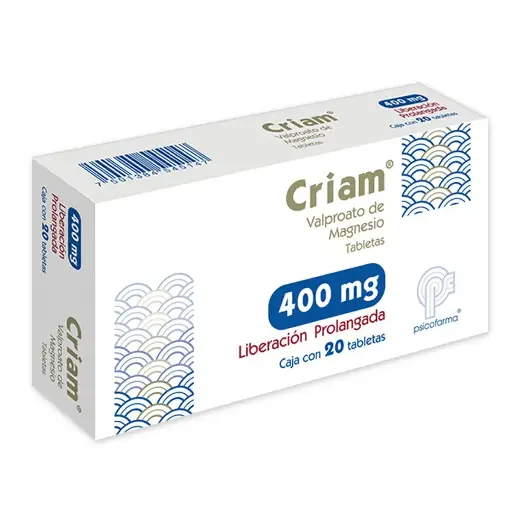 CRIAM 400MG TABLETAS LP CON 20