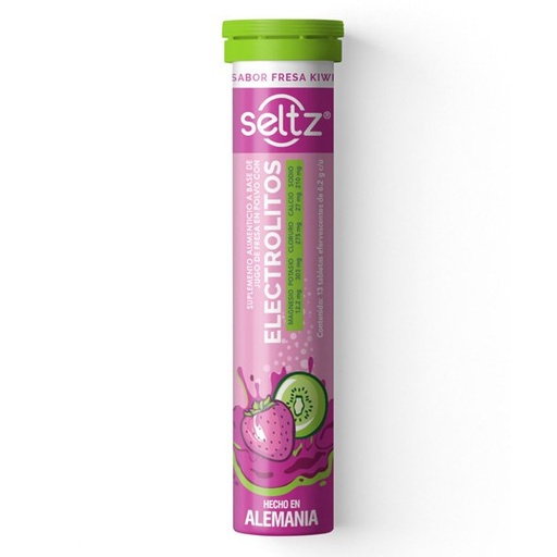 SELTZ ELECROLITOS SUP ALIM FRESA-KIWI TABLETAS C/13