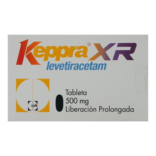 KEPPRA XR 500MG TABLETAS CON 30