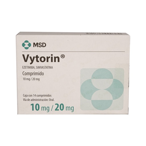 VYTORIN 10/20MG COMPRIMIDOS CON 14