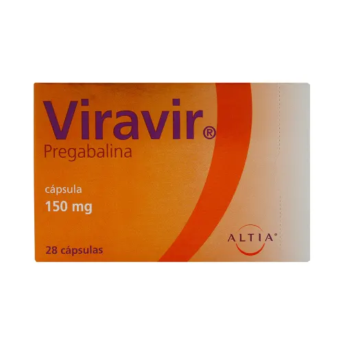 VIRAVIR 150MG CAPSULAS CON 28