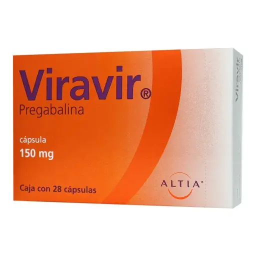 VIRAVIR 150MG CAPSULAS CON 28