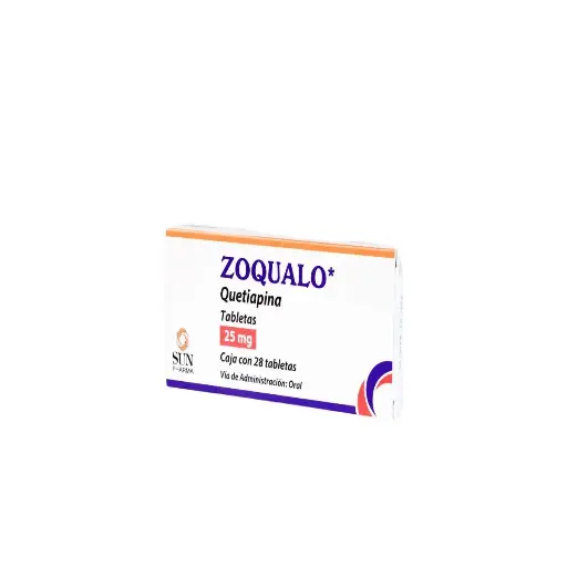 ZOQUALO 25MG TABLETAS CON 28