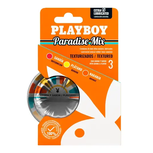 CONDONES PLAYBOY PARADISE TEX CON 3