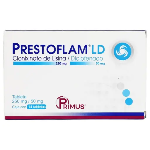 PRESTOFLAM LD 250/50MG TABLETAS CON 14