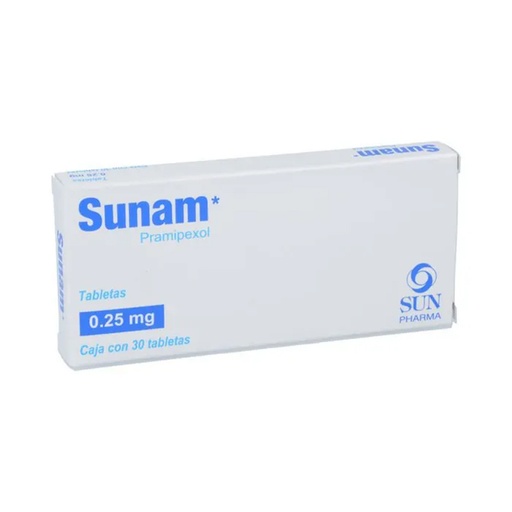 SUNAM 0.25MG TABLETAS CON 30